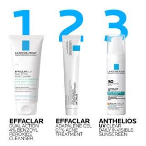 EFFACLAR DUAL ACTION ACNE FACE WASH WITH 4% BENZOYL PEROXIDE