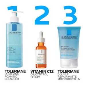 TOLERIANE DOUBLE REPAIR MATTE FACE MOISTURIZER SPF 30 FOR OILY SKIN